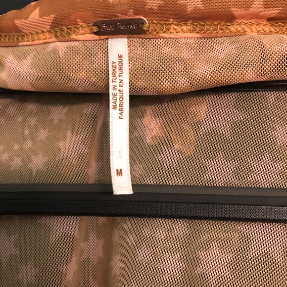 Free People Marne Top - Medium, Gold Combo - Picture 4 of 4